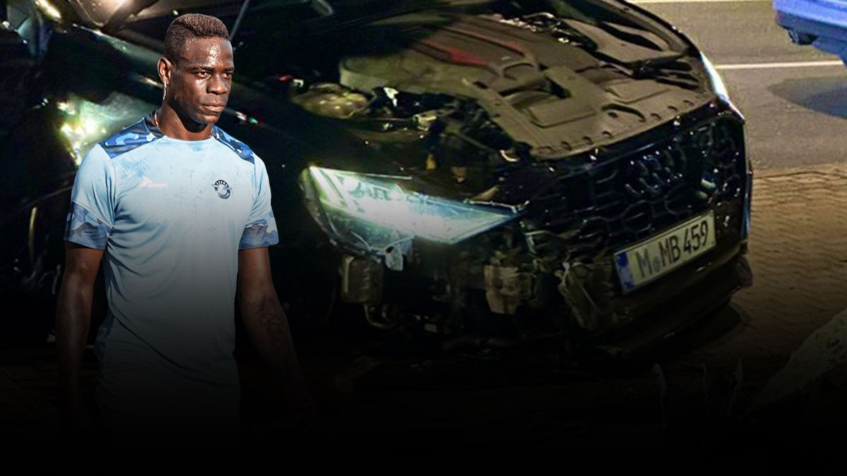 Mario Balotelli trafik kazas geirdi!