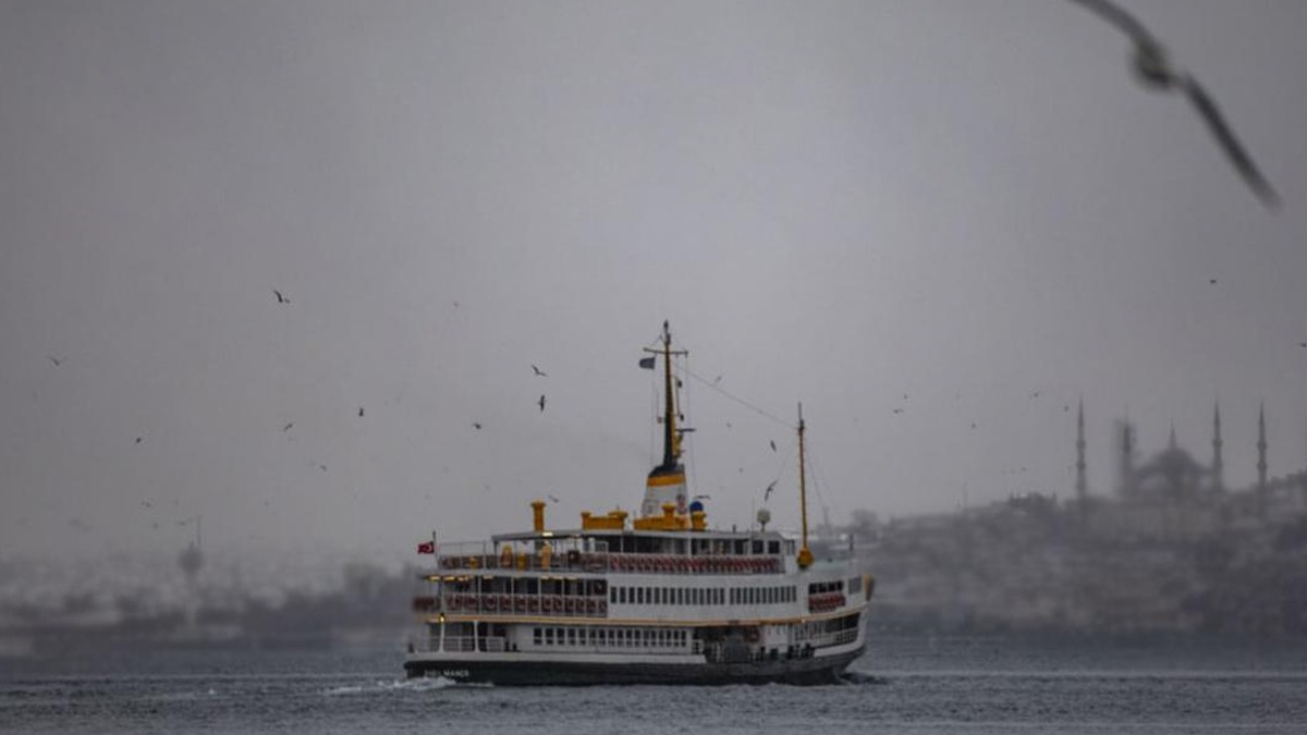 Ulama olumsuz hava engeli! Vapur seferleri yaplamad