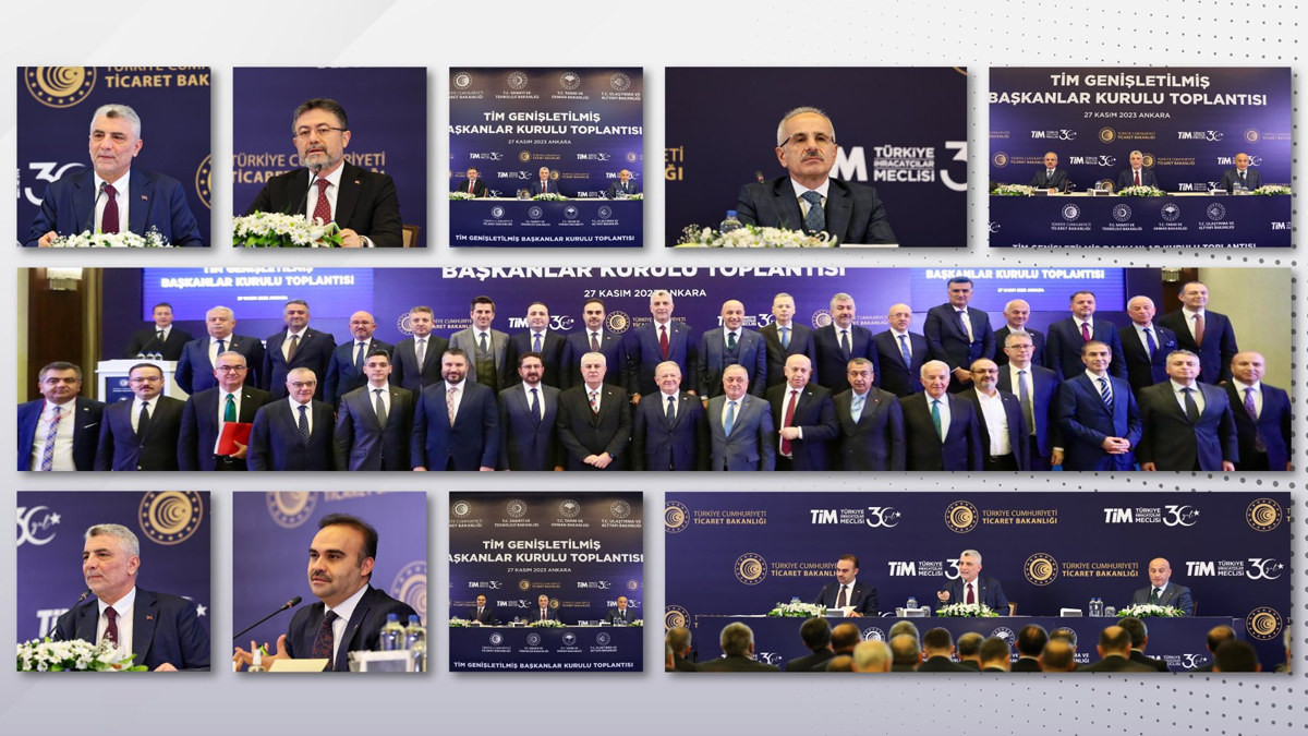 Bakanlar Bolat, Kac�r, Yumakl� ve Uralo�lu, T�M Geni�letilmi� Ba�kanlar Kurulu Toplant�s�'na kat�ld�