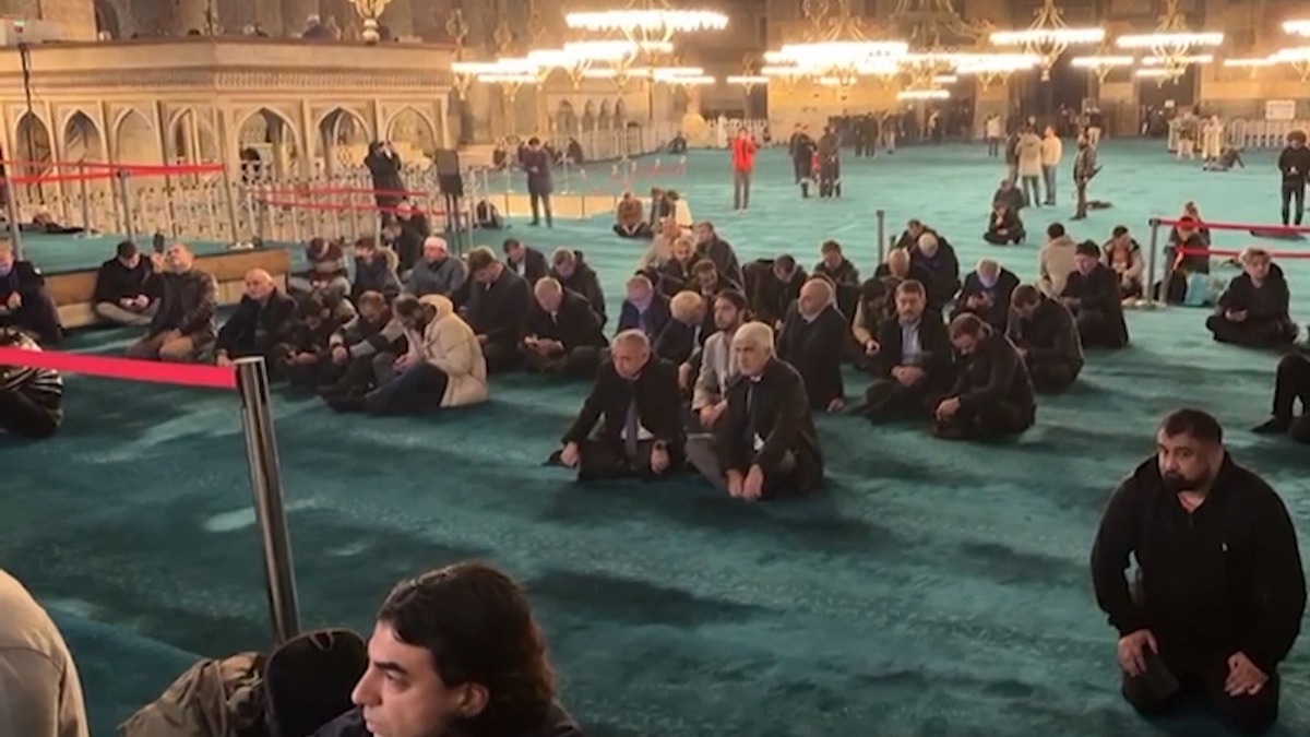 İstanbul'daki AK Partili belediyelerden Ayasofya'da Filistin buluşması
