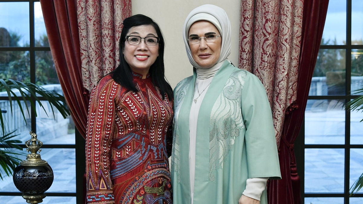Emine Erdoğan, Vietnam Başbakanı'nın eşi Le Thi Bich Tuan ile görüştü