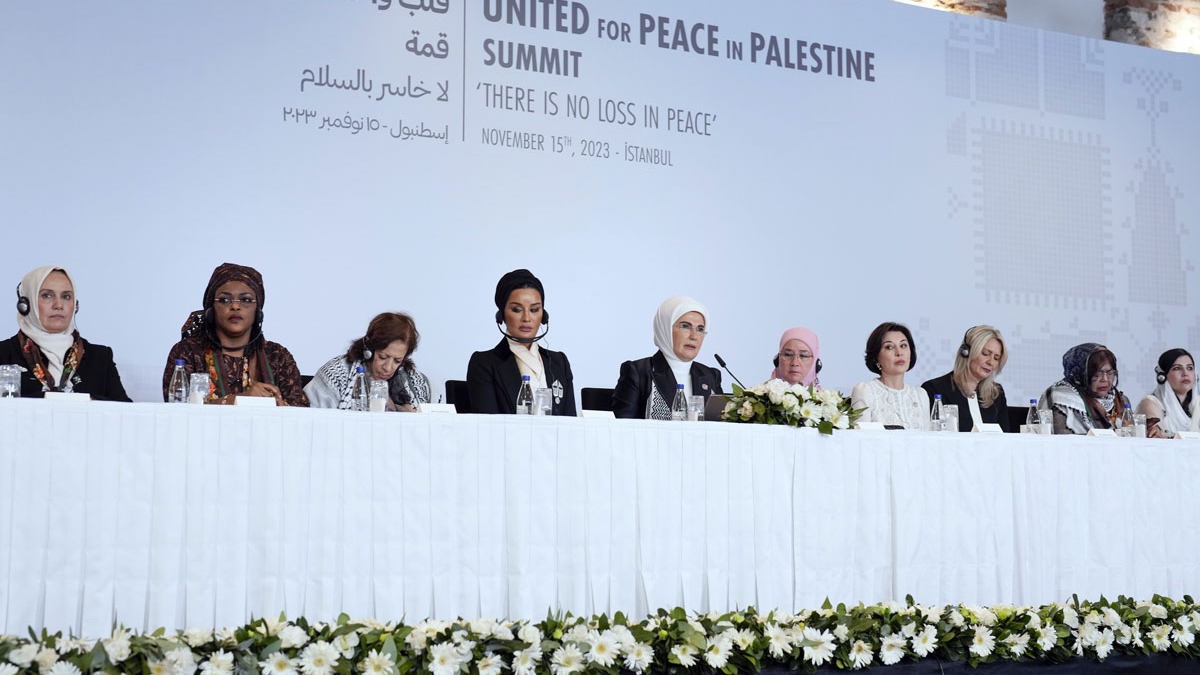 Emine Erdoan'dan Filistin paylam: Derhal kalc ve srdrlebilir bar talep ediyoruz