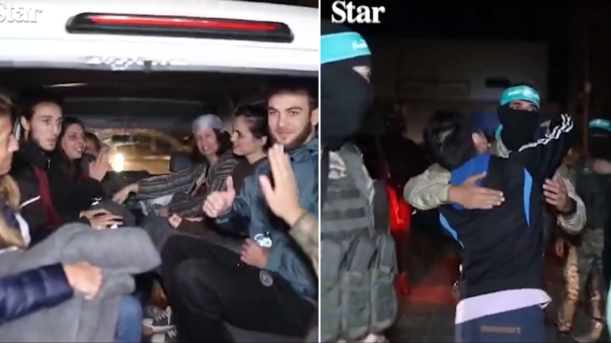 Serbest braklan srailli esirlerin Hamas mensuplaryla samimiyeti dikkati ekiyor