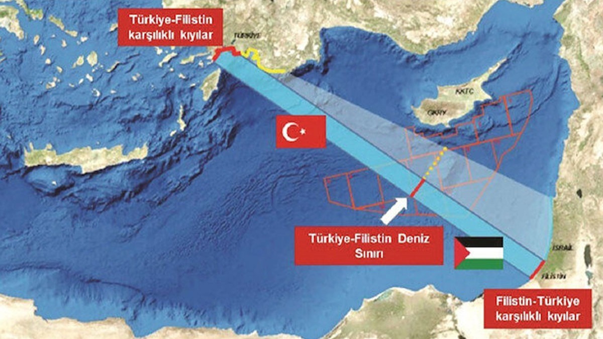 Trkiye ile Filistin arasnda ''deniz yetki alan anlamas'' nerisi