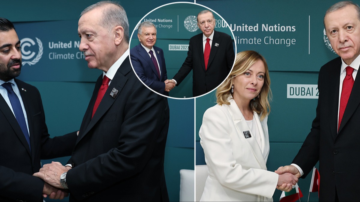 Cumhurbakan Erdoan'dan Dubai'de diplomasi trafii