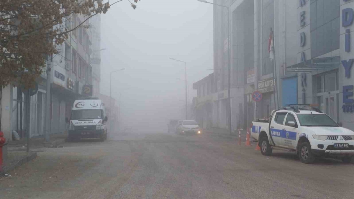 Mu Malazgirt ilesinde souk hava ve sis etkisi sryor