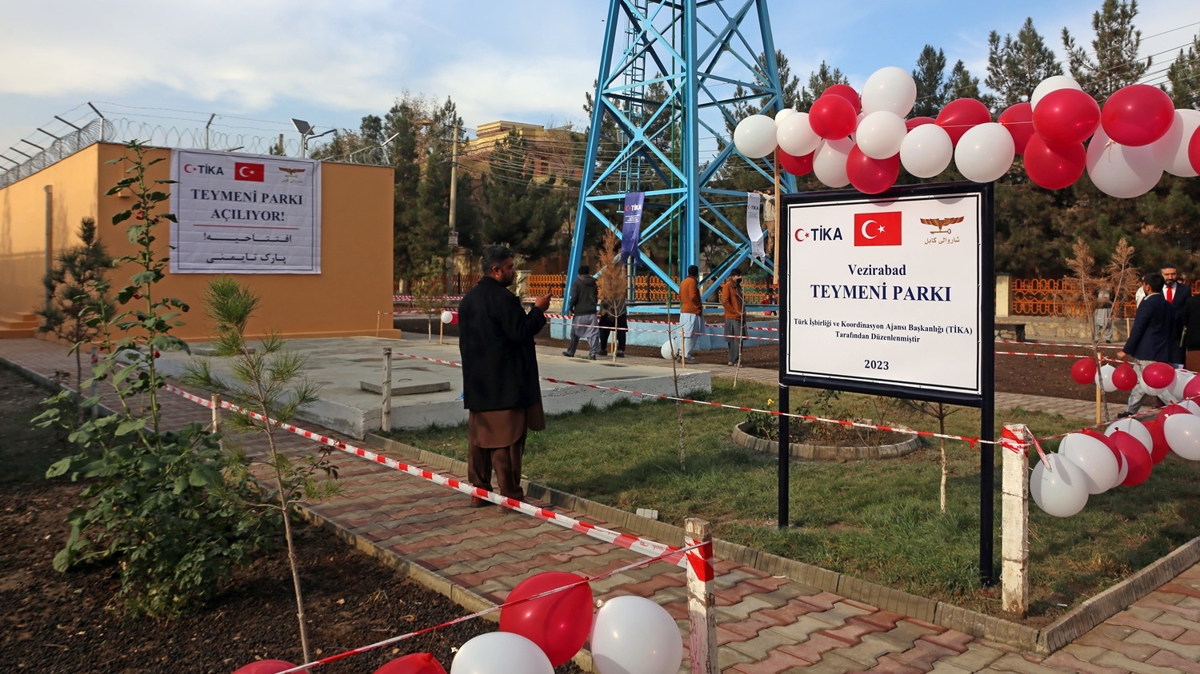 TKA, Afganistan'n bakenti Kabil'de Teymeni Park'n yeniledi
