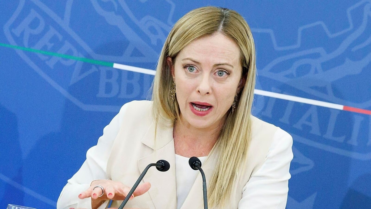 talya Babakan Meloni'ye Srbistan ziyaretinde souk du: lkesinin bayra yerine...