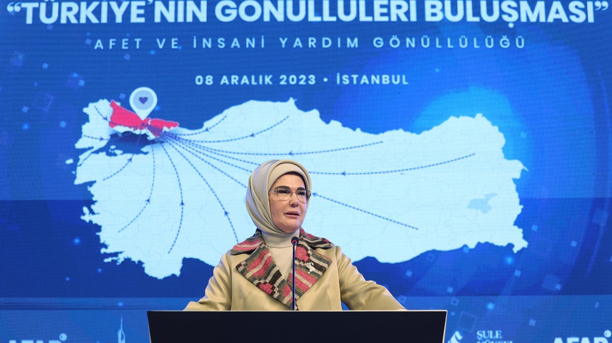 Emine Erdoan: nsana ve insanla olan inancmz bombalanyor