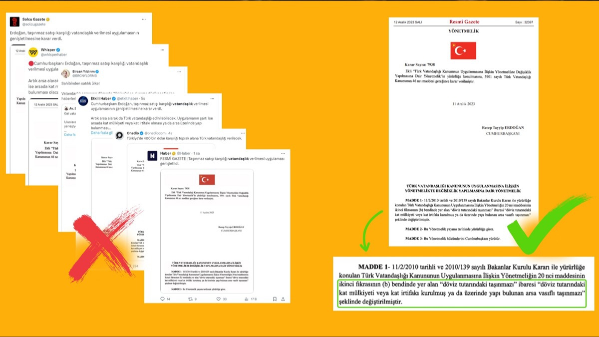 DMM'den ''tanmaz karl vatandalk verilmesi geniletildi'' iddiasna yalanlama