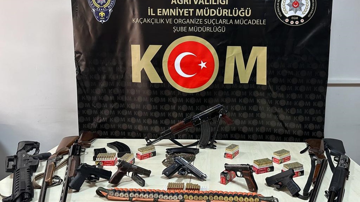 KOM ekiplerinden 8 ilde silah ticareti operasyonu: 22 gzalt