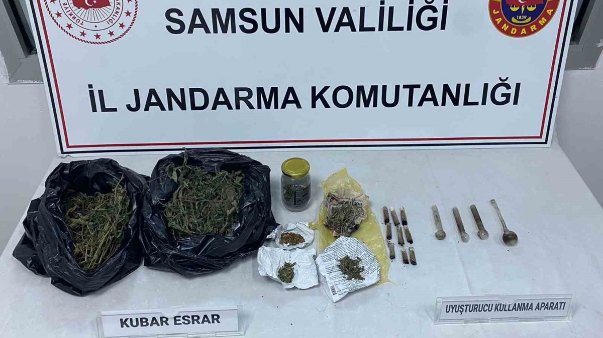 Samsun jandarması zehir tacirlerine fırsat vermiyor: 1 gözaltı  