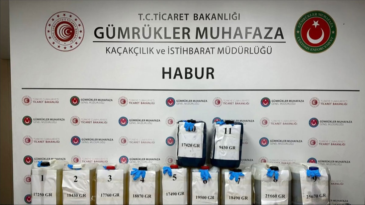 Bakan Bolat aklad: 202 kg metamfetamin Habur Gmrk Kaps'nda ele geirildi