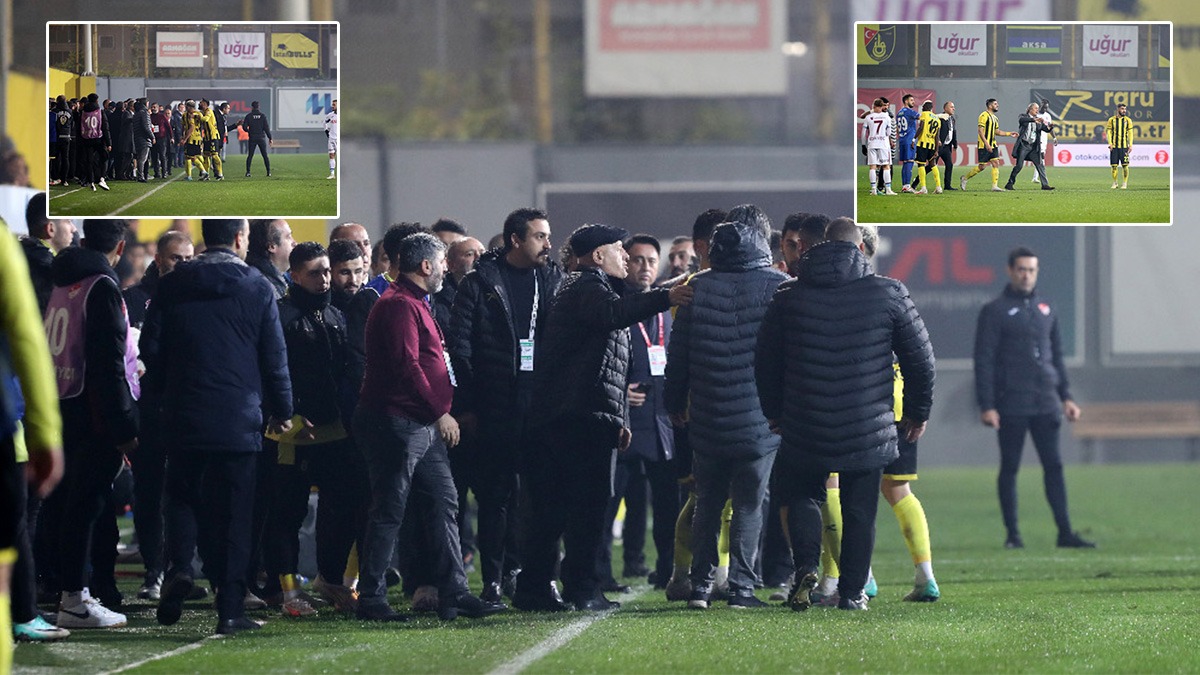 stanbulspor sahadan ekildi! Ma askya alnd
