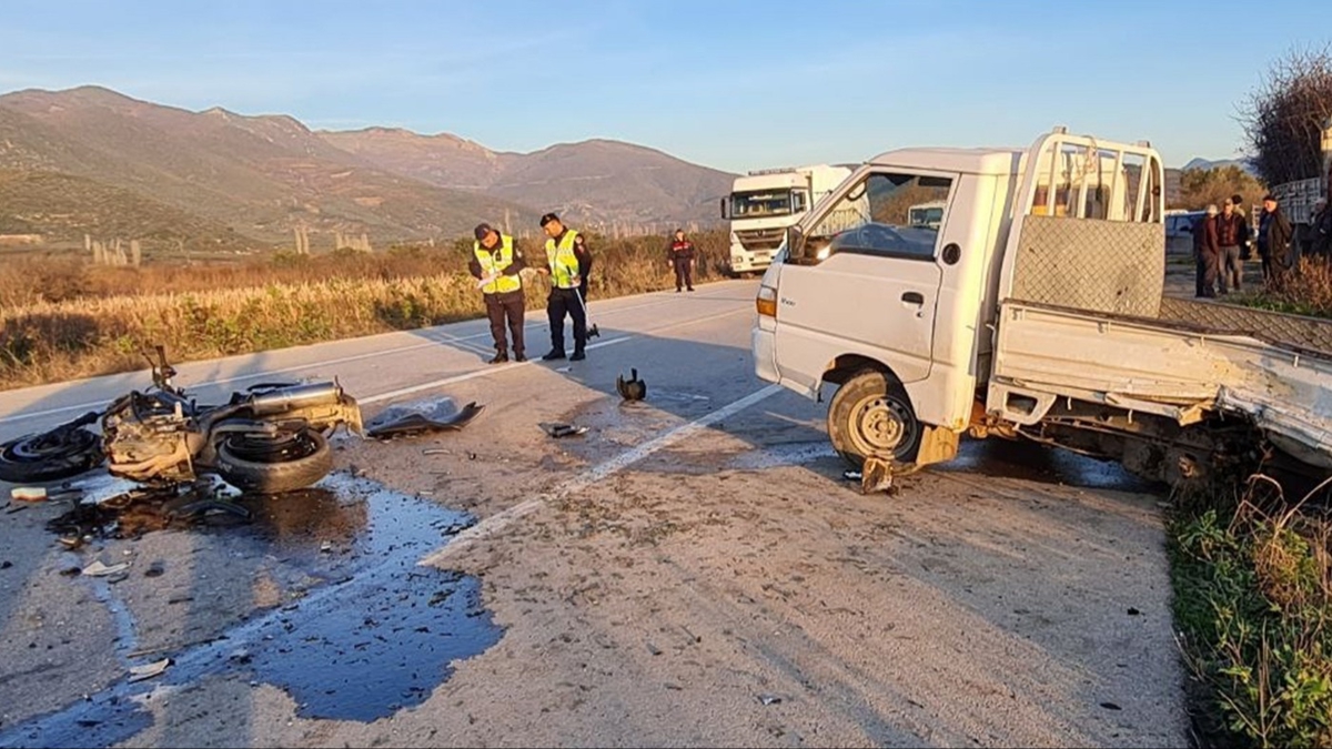 Bursa'da feci kaza: Motosiklet srcs can verdi