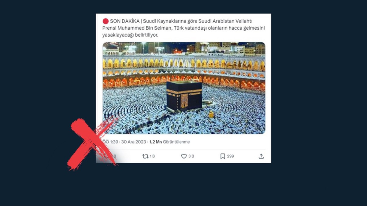''Prens Selman, Trk vatandalarnn Hacca gelmesini yasaklayacak'' iddiasna yalanlama