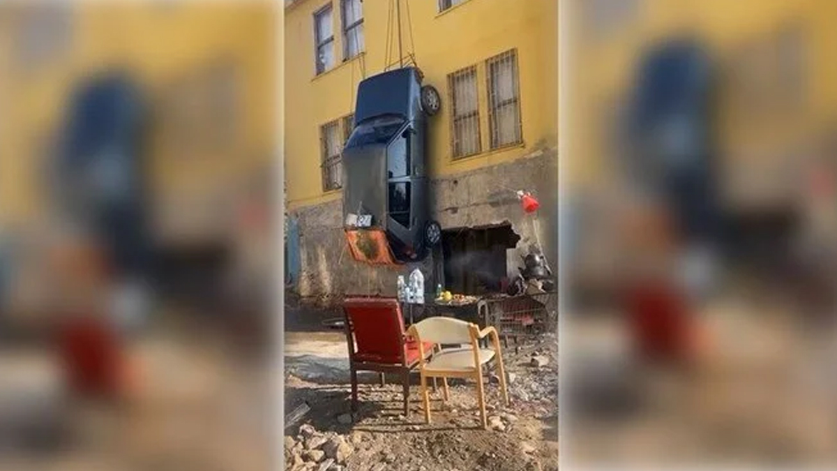 Arabas�n� idam etti! G�renler �a�t� kald�