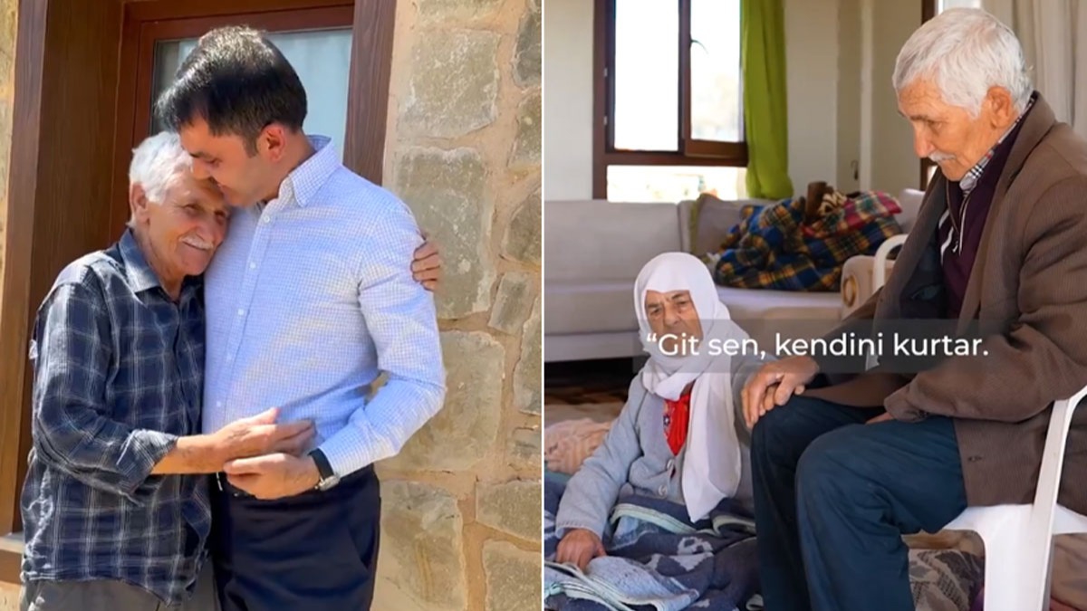 Manavgat yang�n�nda g�n�lleri fetheden �brahim dededen Murat Kurum'a duygu dolu s�zler