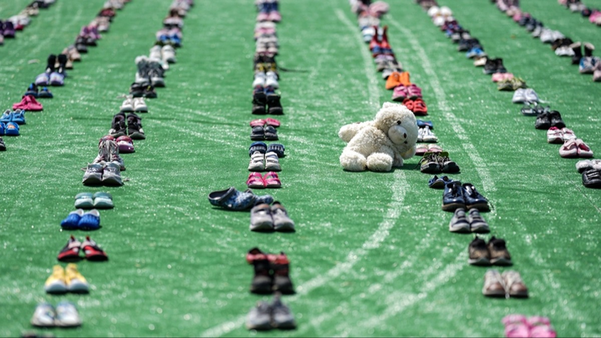 �ehit olan binlerce Gazzeli �ocuk 6. Etnospor K�lt�r Festivali'nde unutulmad�