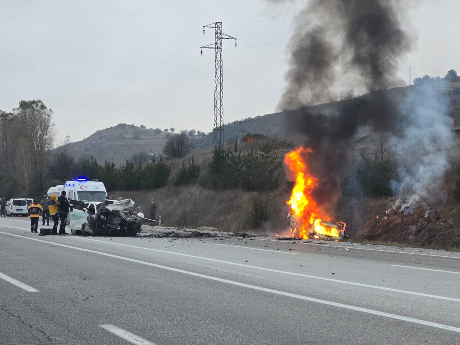Erzincan'da katliam gibi kaza