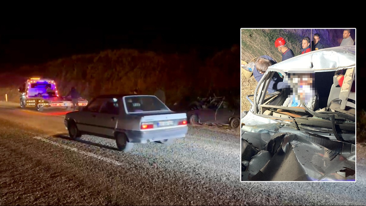 Otomobil ile trakt�r kafa kafaya vurdu! 1'i a��r 3 ki�i yaland� 