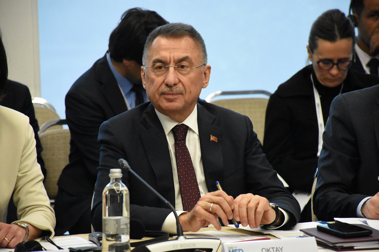 Oktay, Azerbaycan ve G�rcistanl� mevkida�lar�yla g�r��t�