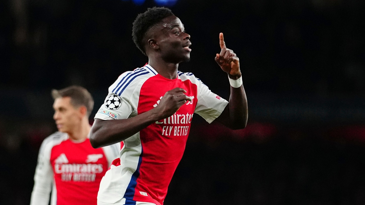 Arsenal'de Bukayo Saka sezona damga vuruyor