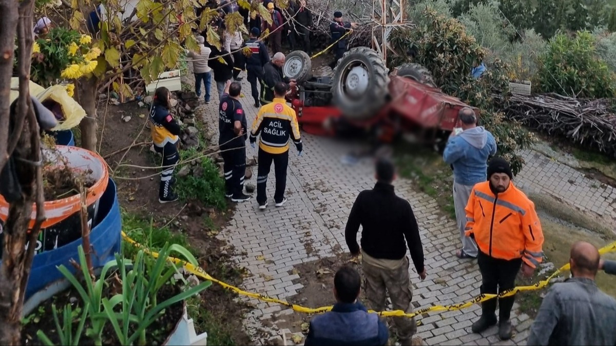 Ayd�n'da trakt�r�n devrilmesi sonucu bir ki�i hayat�n� kaybetti 
